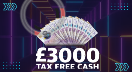 £3,000 Tax Free Cash!